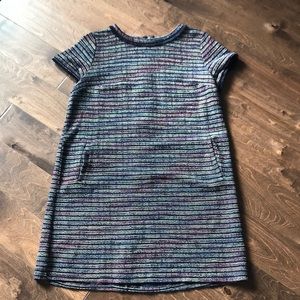 Loft dress. Zipper back with pockets.